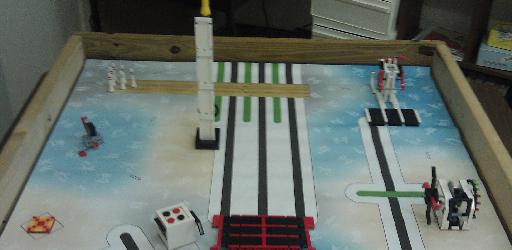 East end Field setup for FLL Senior Solutions Robot Game