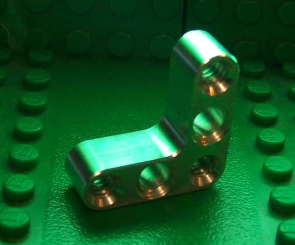 3x3 L shaped Liftarm with three holes tapped